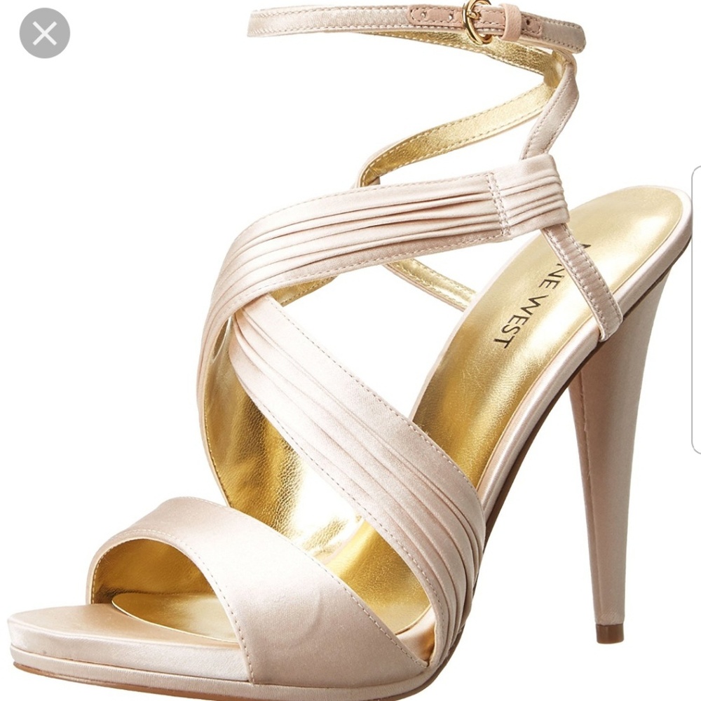 Nine West strappy satin sandals
